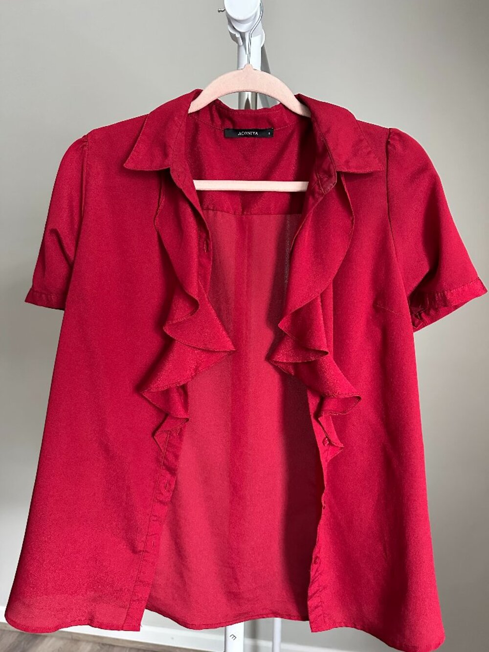 Burgundy Dress Shirt Button Up